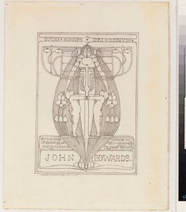 Entwurf für ein Exlibris von Margaret MacDonald Mackintosh