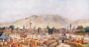 Moslemischer Friedhof im Meidan, Damaskus von Margaret Thomas