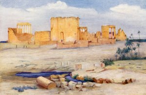 Tempel der Sonne, Palmyra (Farblithografie) von Margaret Thomas