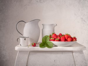 Frische Sommererdbeeren