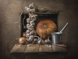 Rustikale Herbsternte von Margareth Perfoncio