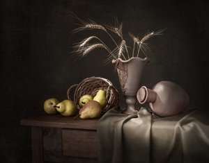Rustikales Ernte-Stillleben von Margareth Perfoncio