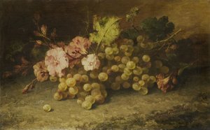 Stillleben mit Trauben von Margaretha Roosenboom