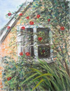 Rosen über dem Fenster von Margo Starkey