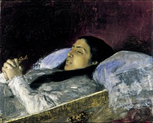 Miss Del Castillo auf ihrem Sterbebett