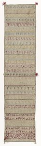 Stickmustertuch, ca. 1830