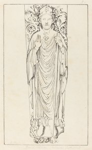 Bischof Wulstan in der Kathedrale von Worcester