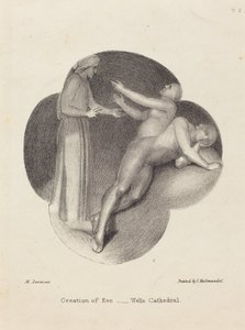 Erschaffung von Eva, von der Kathedrale von Wells von Maria Denman after John Flaxman