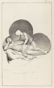 Tod von Isaak, aus der Wells Cathedral von Maria Denman after John Flaxman