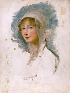 Porträt von Giulia Beccaria Manzoni (1762 - 1841), Mutter von Alessandro Manzoni. Gemälde von Maria Cosway (1760 - 1838). Bibl. di Brera, Mailand