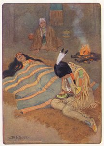 Illustration für Hiawatha von Longfellow von Maria Louise Kirk
