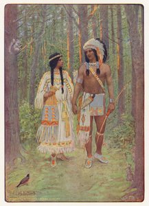 Illustration für Hiawatha von Longfellow von Maria Louise Kirk