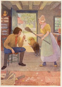 Illustration zur Geschichte von Rip Van Winkle von Maria Louise Kirk