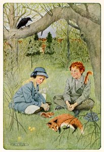 "It seemed scarcely bearable to leave such delightfulness" aus The Secret Garden von Frances Hodgson Burnett (1849-1924)