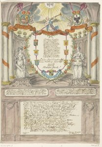 Vers für Prinzessin Wilhelmina zum vierzigsten Geburtstag von Prinz Wilhelm V., 1788
