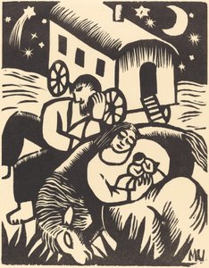 Ruhende Zigeuner, 1918 von Maria Uhden