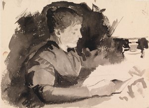 Lesende Frau von Maria Wiik