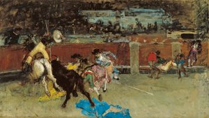 Stierkampf. Verwundeter Picador von Maria Fortuny von Mariano Fortuny y Marsal