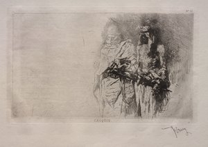 Skizze (Zwei arabische Figuren)