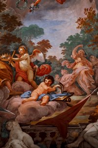 Romulus wird von Jupiter im Olymp empfangen (Detail) von Mariano Rossi