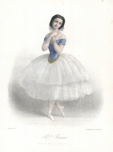 Italienische Balletttänzerin Amalia Ferraris im Ballet des Elfes an der Pariser Oper, um 1860 von Marie Alexandre (after) Alophe