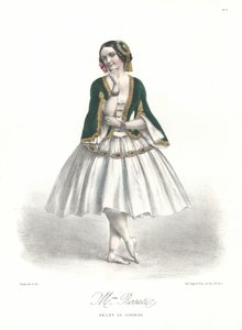 Italienische Balletttänzerin Carolina Rosati im Ballett Le Corsaire von Adolphe Adam an der Pariser Oper von Marie Alexandre (after) Alophe