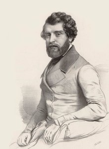Porträt des Komponisten Federico Ricci 1809-1877, 1844