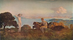 Das Urteil des Paris, ca. 1909 von Marie Auguste Emile Rene Menard