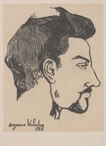 Porträt von Utrillo im Profil von Marie Clementine Valadon