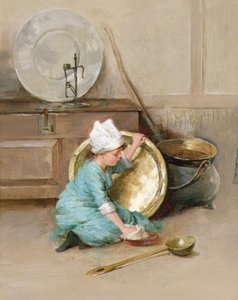 Messing polieren von Marie Elizabeth Seymour Lucas