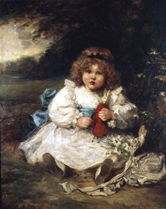 Porträt von Dorot, Tochter von Sir Charles Swinfen Eady von Marie Elizabeth Seymour Lucas