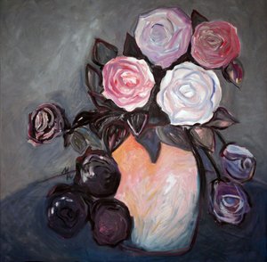 Elegante Gemalte Rosen