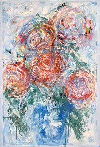 Lebendiges Florales Abstrakt von Marina Nelson