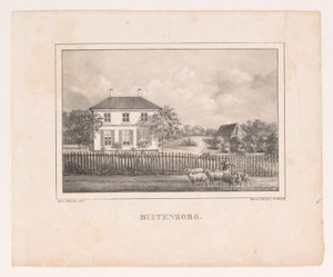Ansicht von Haus Buitenzorg von Marinus Adrianus van Straten