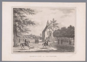 Ansicht der Hauptwache in Oosterwijk von Marinus Adrianus van Straten