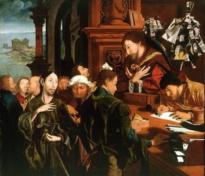 Die Berufung des Heiligen Matthäus, 1536 von Marinus Claesz Reymerswaele van