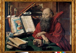 Darstellung des Heiligen Hieronymus in seinem Studierzimmer