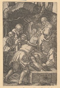 Die Grablegung, 1567 von Mario Cartaro