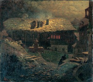 Nocturne unter den Mietshäusern von Mario de Maria