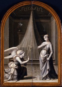 Die Verkündigung (Triptychon, Rückseite) von Mariotto Albertinelli