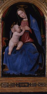 Triptychon, Mittelteil: Thronende Maria lactans, 1500