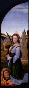 Triptychon: Heilige Barbara