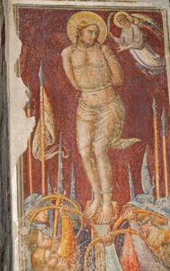 St. Sebastian, Fresko von Mariotto di Nardo, Kirche Santa Maria Maggiore, Florenz (UNESCO-Welterbeliste) von Mariotto di Nardo