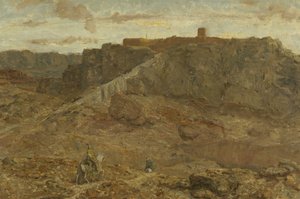Gebirgslandschaft in Ägypten von Marius Alexander Jacques Bauer