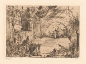 Besuch der Königin von Saba von Marius Bauer (signed by artist)