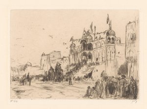 Straße in Jeypore von Marius Bauer (signed by artist)