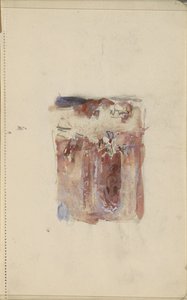 Straße mit sitzenden Figuren bei einem Portal von Marius Bauer