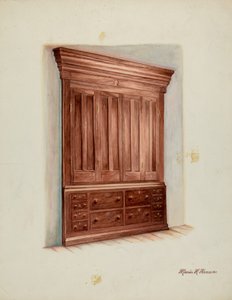 Einbauschrank, 1937 von Marius Hansen