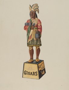 Zigarrenladen-Indianer von Marius Hansen