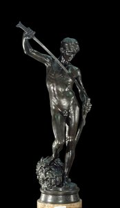 David. Bronzeskulptur von Antonin Mercia